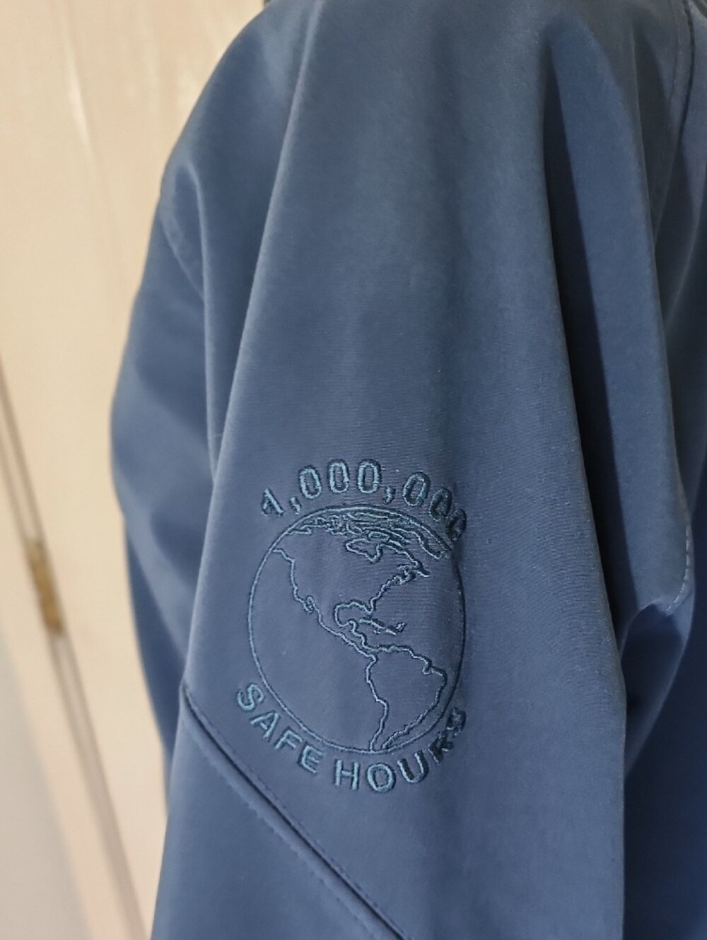 Port Authority Ladies Navy Textured Jacket - Picture 10 of 13